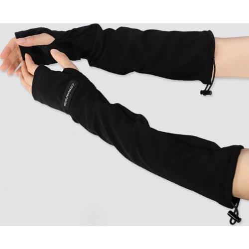 Sun Protection Hand Sleeves Ice Sleeves Drawstring Adjustable Sleeves Soft and Comfortable MC889
