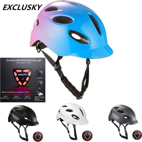 Road Bicycle Helmet Red City Bike Helmet Cycling Aero Mtb Men Safety Sport Cap With Led Light USB Charging Abuse Size 56~61cm E