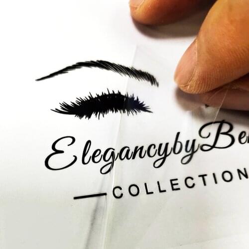 UV Decal Logo Transfer Stickers for Lashes Box Custom UV Transfering Sticker Personalise Eye Lashes Labels Waterproof