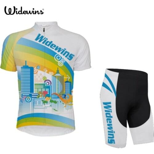 Widewins 2017 Cycling Jerseys Gel Bike Shorts Sets Breathable MTB Bicycle Clothing Team Pro Bike Tops Maillot Culotte 5316