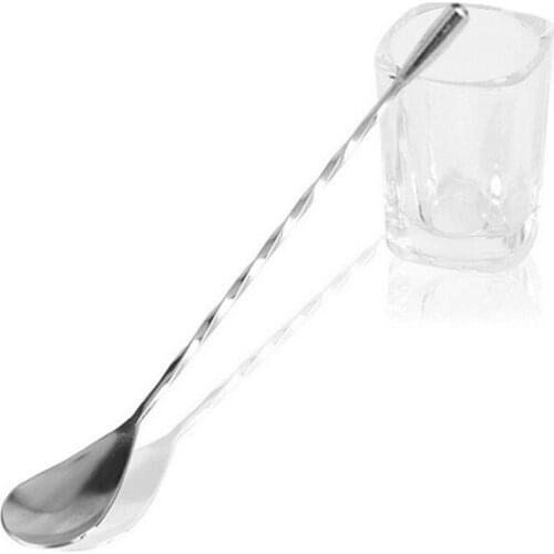 Hot sale Brand New Stainless Steel Long Handle Spoon Coffee Latte Ice Cream Soda Sundae Cocktail Scoop 30cm