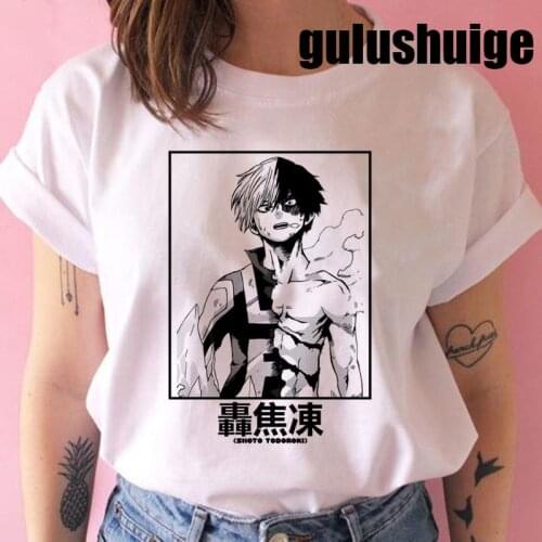 My Hero Academia T Shirt Women Kawaii Cartoon Himiko Toga Graphic Tees Funny Anime Boku No Hero Academia T-shirt Unisex Female