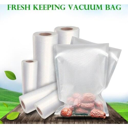 1Roll Vacuum Machine Sealing Bag Mesh Blister Packaging Bag Food Fresh-keeping Roll Bag Has Strong Sealing and Can Be Cut Freely