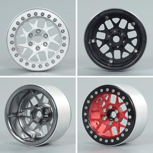 1pcs RC Car Metal Aluminum 2.2" Beadlock Wheels Rim 25mm 35mm for 1/10 Crawler Traxxas TRX-4 TRX-6 Axial SCX10 WRAITH CAPRA RR10