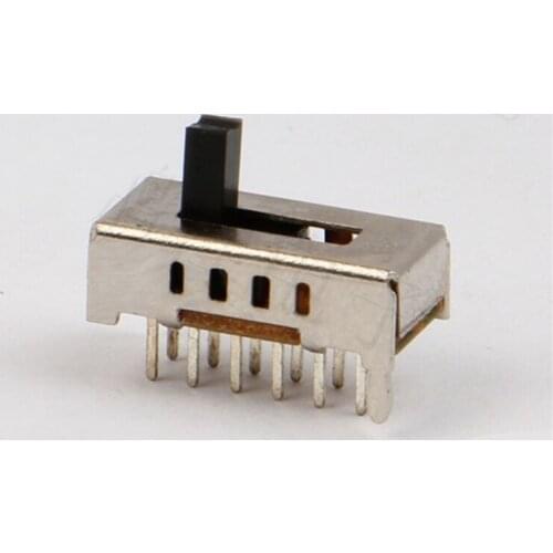 10pcs 4-speed toggle switch 2 fixed feet 12 feet vertical