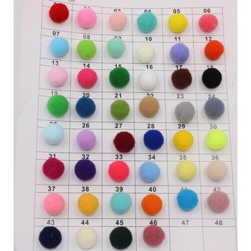 100pcs Multi Size Colorful Pompoms DIY Dolls Garment Handmade Material Soft Fluffy Pom Poms Ball For DIY Kids Toys Accessories