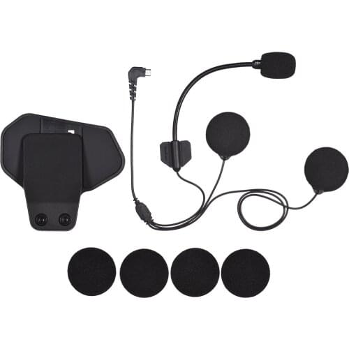 Accessories for F1/R1 Motorcycle BT Intercom Helmet Headset BT Interphone Small Microphone Speaker MIC+Adhesive Clamp Clip Mount