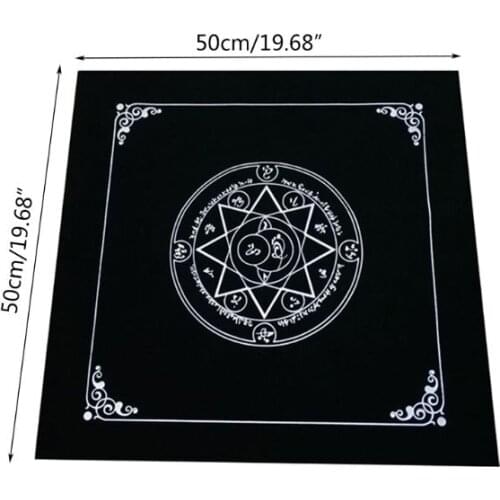 Art Tarot Pagan Altar Cloth Flannel Tablecloth Divination Cards Square Tapestry XXUF