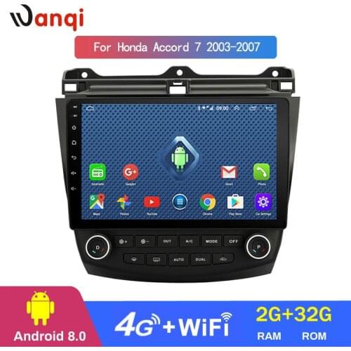 4G Lte All Netcom 10 inch android 8.0 car dvd multimedia gps navigation system for Honda Accord 7 2003-2007 car audio stereo