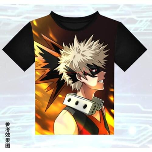Boku no Hero Academia Midoriya Izuku T-shirt Anime My Hero Academia Todoroki Shouto Cosplay T shirts Casual Tops women Men Tees