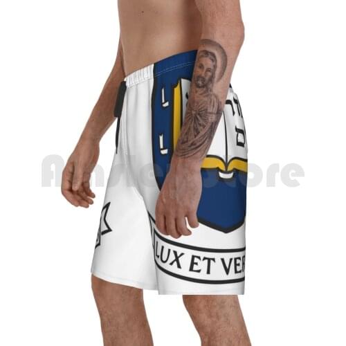 Yale University Beach Shorts Men Beach Pants Swim Trunks Yale University College College Student School Smart Navy