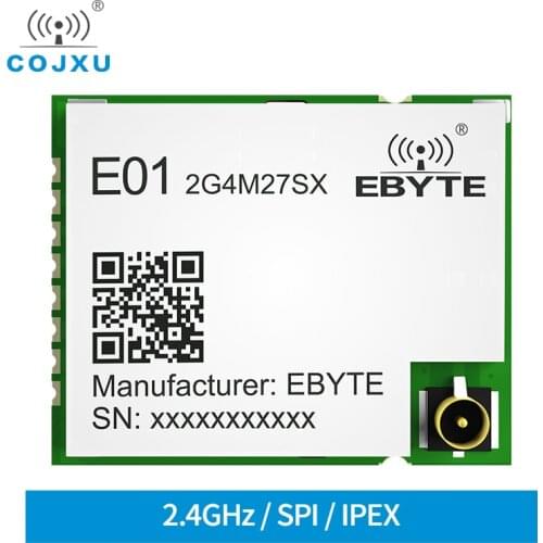 E01-2G4M27SX Nordic nRF24L01P 2.4GHz 27dBm 500mw 2200m Range PCB Antenna SMD SPI RF Module