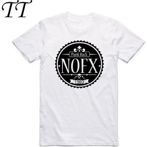 Asian Size Men Women Printing Rock Punk Band Nofx T-shirt Summer Casual O-Neck Short Sleeve T-shirt HCP4153