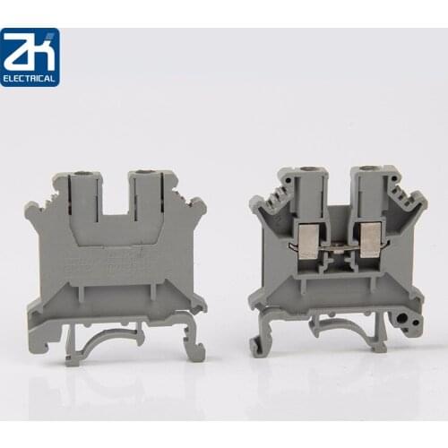 10Pcs UK-3N Din Rail Terminal Blocks Instead of PHOENIX Connector Universal Connector Electrical Wiring Screw Terminal UK3N