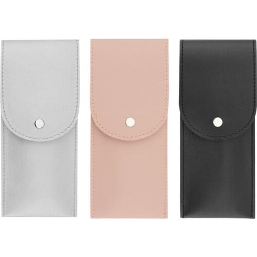 Leather Makeup Eye Brushes Pouch Travel Cosmetic Case Toiletry Bag Organizer for Women Beauty Tools Wash Storage Accessories