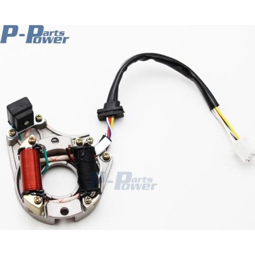 ATV QAUD STATOR IGNITION MAGNETO PLATE 50cc 70cc 90cc 110cc 125cc CHINESE 2 COIL TAOTAO SUNL JCL NEW