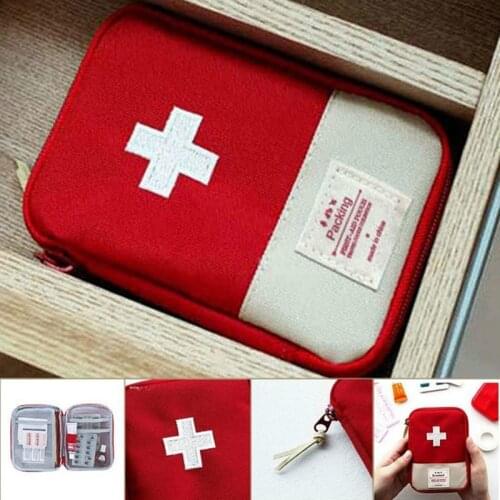 Mini First Aid Bag Bags Traveling Camping Medicine Receipt Kit kit Household Small Emergency Bag pill Storage Organizer
