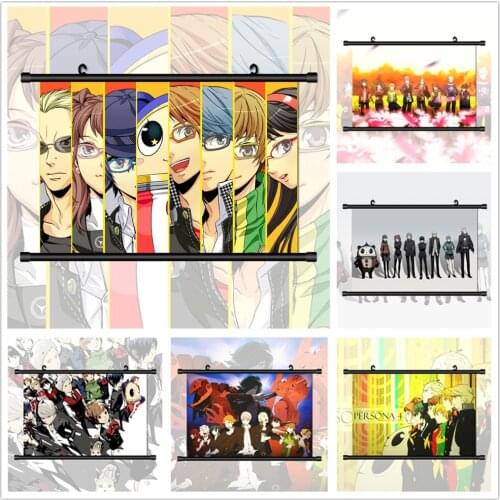 Persona 4 Anime Manga HD Print Wall Poster Scroll