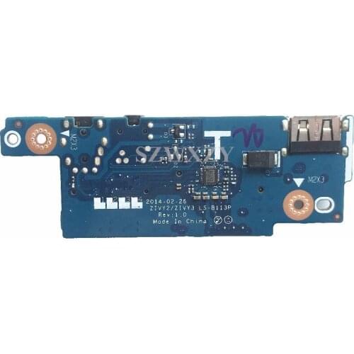 Genuine USB Audio JACK SD Slot Board For Lenovo Y50 Y50-70 Y70-70 ZIVY2 ZIVY3 LS-B113P Full Tested Free Shipping