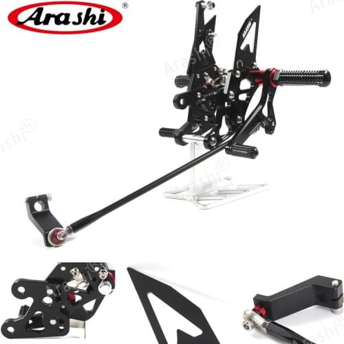 Arashi Adjustable Footrest Foot Pegs For YAMAHA FZ8 NON ABS 2010 - 2013 Rider Rearset FZ 8 2011 2012 FZ1 2006 - 2016 2011 2012
