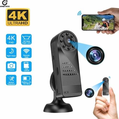 Portable Mini wifi camera HD Full 4k WIFI Body Camera Micro Camera Secret Cam Mini Digital cam wifi Micro Portable Outdoor Cam