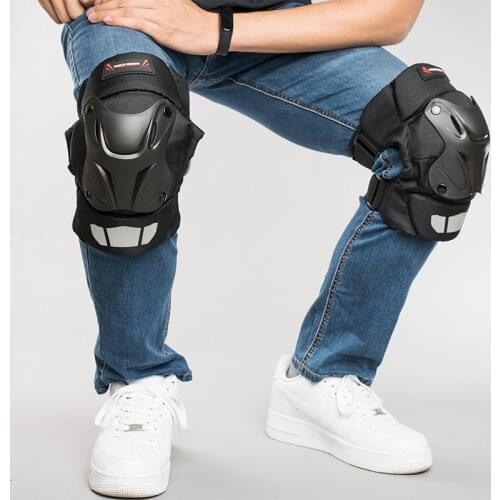 PP Shell Motorcycle Knee Pads Guards Racing Off-Road Protective Knee Pad Reflective Motocross Guards Professional Riding Guard