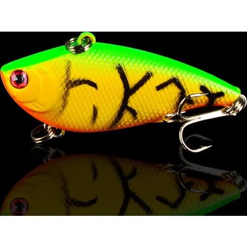 1PC Top VIB Lure Pencil 2.17"-5.5cm Fishing Lures 0.26oz-7.5g Balancer 5 Colors with 6# Hook Fishing Hard Bait Tackle Minnow