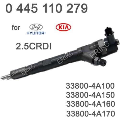 ERIKC 0445110279 Fuel Nozzle Inyector 0 445 110 279 CRI Common Rail Fuel Injection 0445 110 279 for 33800-4A100 33800-4A150