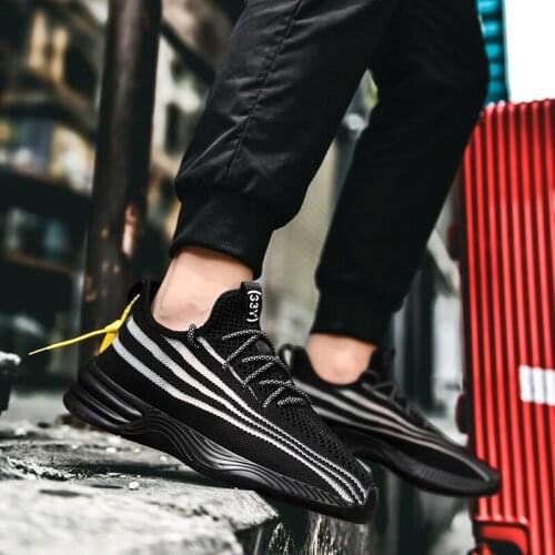 Spring breathable Sneakers 2020 on causal sapato for Casual casuales sneakers solid sapatos de white Sneaker mesh Shoes black s