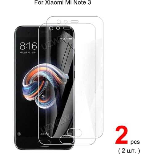 For Xiaomi Mi Note 3 Premium 2.5D 0.26mm Tempered Glass Screen Protectors Protective HD Clear Guard Film