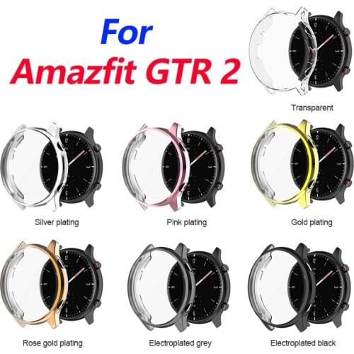 Protector Cover For Huami Amazfit GTR 2 Smart Watch Protective Case TPU Transparent Case For Amazfit GTR 2 Accessories TXTB1