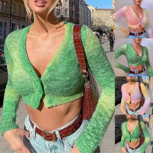 Women Winter Pullover Long Sleeve Crop Top Crochet Knit Color Block Fashion Pullover Tops Loose Patchwork Shirts Pullover 2021