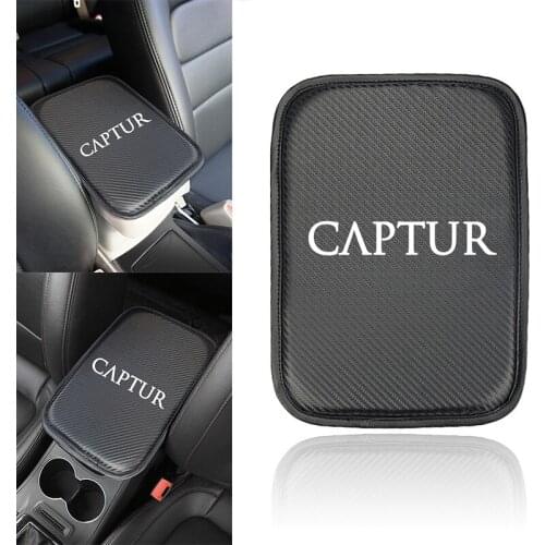 1pcs Car Armrest Mat Box Cover Auto Arm Rest Covers for Renault CAPTUR Duster Megane CLIO Car-styling Auto Accessories
