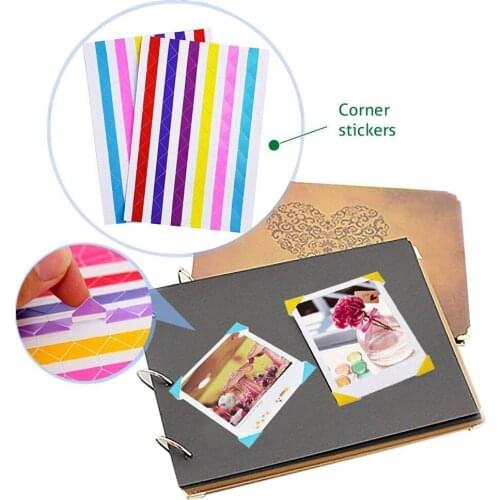 10 Sheet=1020 pcs Instax Mini High Hand-made Material Album Decor Sticker Retro Pvc Photo Corner