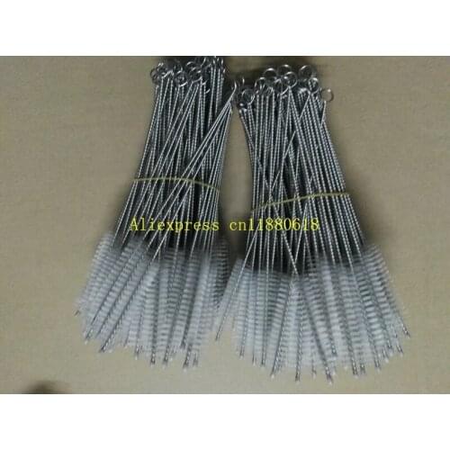 1000pcs/lot New Arrival High quality 205*60*13mm Stainless Steel Cleaning Straw Brush Drinking Pipe Tube Cleaner Clean Tools