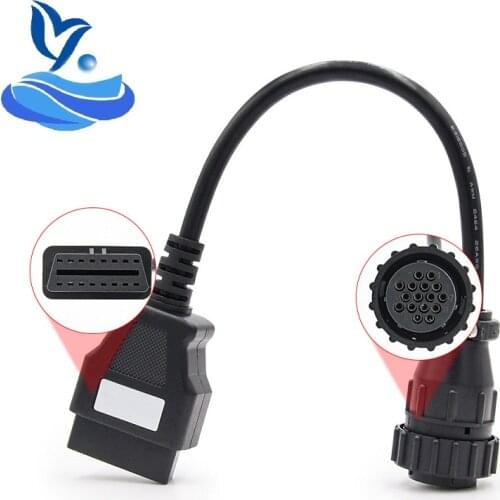 Truck OBD To OBD2 16pin OBD 2 Extension Cable Truck 16 Pin OBD2 Scanner Connector Truck Diagnostic Tool