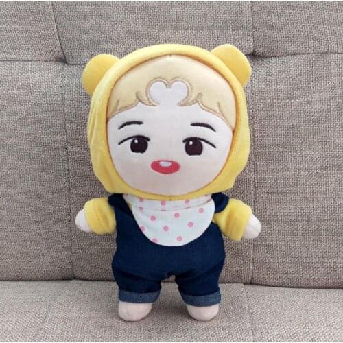 20cm NCT DREAM KPOP NCT Soft Plush Baby Chenle Doll Toy with clothes Cartoon Stuff Dolls Figures New Xmas Gift