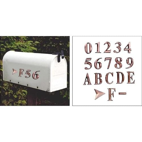 3D Mailbox Numbers Self-Adhesive Address Number Stickers Door House Numbers