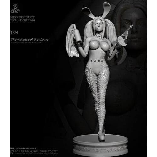 75mm 1/24 Resin model kits figure beauty colorless and self-assembled TD-2757