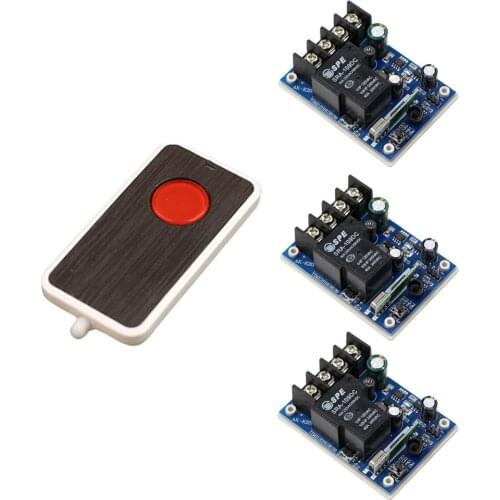 DC 12V 24V 36V 48V Wireless Remote Control Switch 40A 1CH Relay Module Wide Voltage Receiver Transmitter