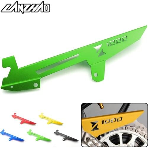 CNC Aluminum Motorcycle Chain Cover Protective Decorate Guard Motorbike Accessories Green Gold Red for Kawasaki Z1000 Z1000SX