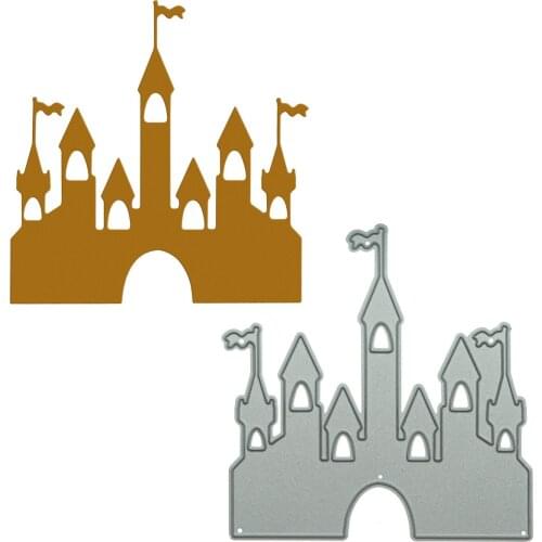 For Scrapbooking Vintage Medieval Castle Pattern Metal Cutting Dies DIY Card Photo Album Clipart Paper Clip Art Decorating