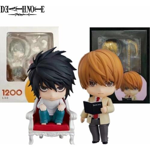 Death Note Yagami Light L·Lawliet PVC Action Figures Toy 100mm Anime Death Note Q.ver Figurine Diorama