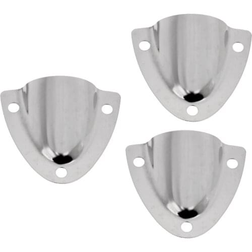 Pack of 3 Durable 316 Stainless Steel Large Clam Shell Vent Wire Cable Cover Marine Hardware Yacht Dinghy Accessories For Boat