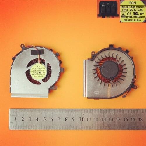 New Laptop Cooling Fan for MSI GE62 GE72 PE60 PE70 GL62 GL72 6QG 1071(3 Pin,For CPU fan,Original) PN:DFS470805WLOT