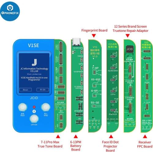 JC V1S for iPhone 7 8 8P X XS 11 Pro MAX Photosensitive Original Color Touch shock Battery Fingerprint Serial Number Programmer