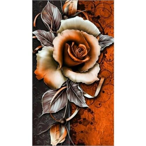 Counted Cross Stitch Kits Needlework Embroidery - Crafts 14 ct Aida DMC Color DIY Arts Handmade Home Decor - Decorative Flower