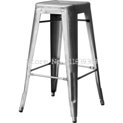 Nordic Iron Simple Modern Industrial Style Metal Bar Chair Table Chair Bar Chair High Stool Stool