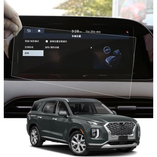 Car Styling Dashboard GPS Navigation Screen Glass Protective Film Sticker Control of LCD Screen For Hyundai Palisade 2019-2021
