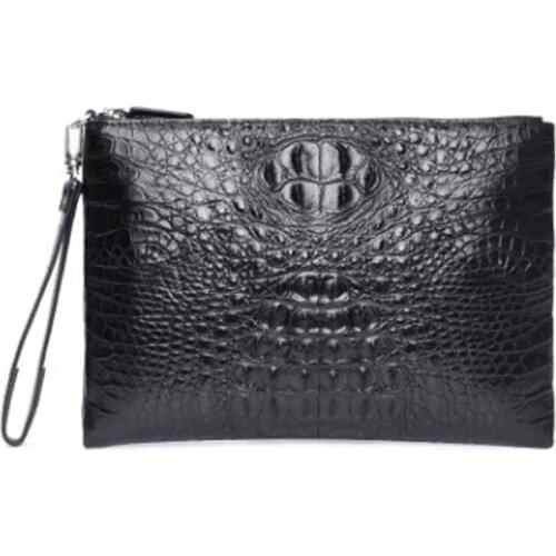 Hujingsha Thai man holds crocodile leather handbag stylish leather business long multi - card man envelope men clutch bag